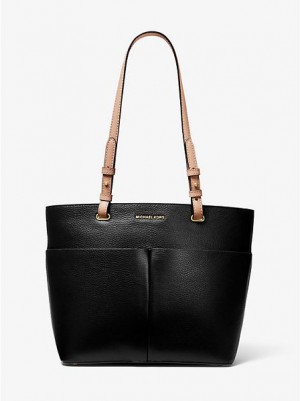 Michael Kors Bedford Medium Pebbled Nahkaiset Naisten Kangaskassit Mustat | 143906-DVJ