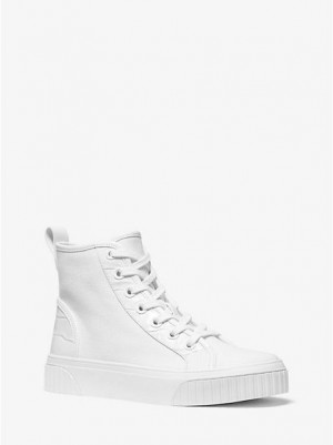 Michael Kors Gertie Canvas Naisten High Top Sneakers Valkoinen | 762405-HVO