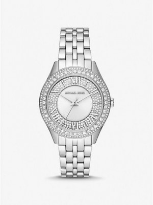 Michael Kors Harlowe Pave Naisten Kellot Hopea | 135670-ETI