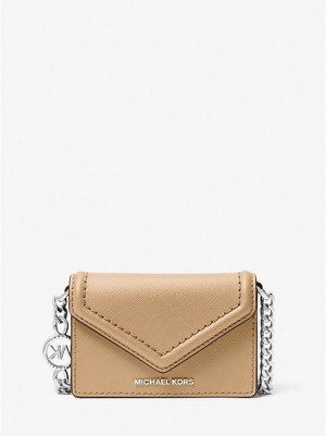 Michael Kors Jet Set Micro Saffiano Nahkaiset Envelope Naisten Crossbody Laukut Ruskea | 513987-VUK