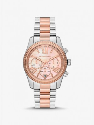 Michael Kors Lexington Naisten Kellot Hopea Pinkki | 281605-ZLX