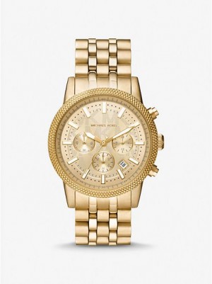 Michael Kors Oversized Hutton Miesten Kellot Kultaiset | 682190-VBT