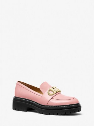 Michael Kors Parker Nahkaiset Naisten Loafers Pinkki | 718230-GXW