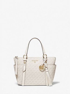 Michael Kors Sullivan Small Logo Naisten Kangaskassit Kerma | 792106-KZQ