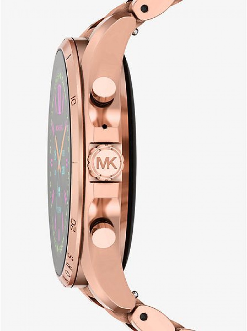 Michael Kors Gen 6 Bradshaw Smart Naisten Kellot Pinkki Kultaiset | 326510-HAT