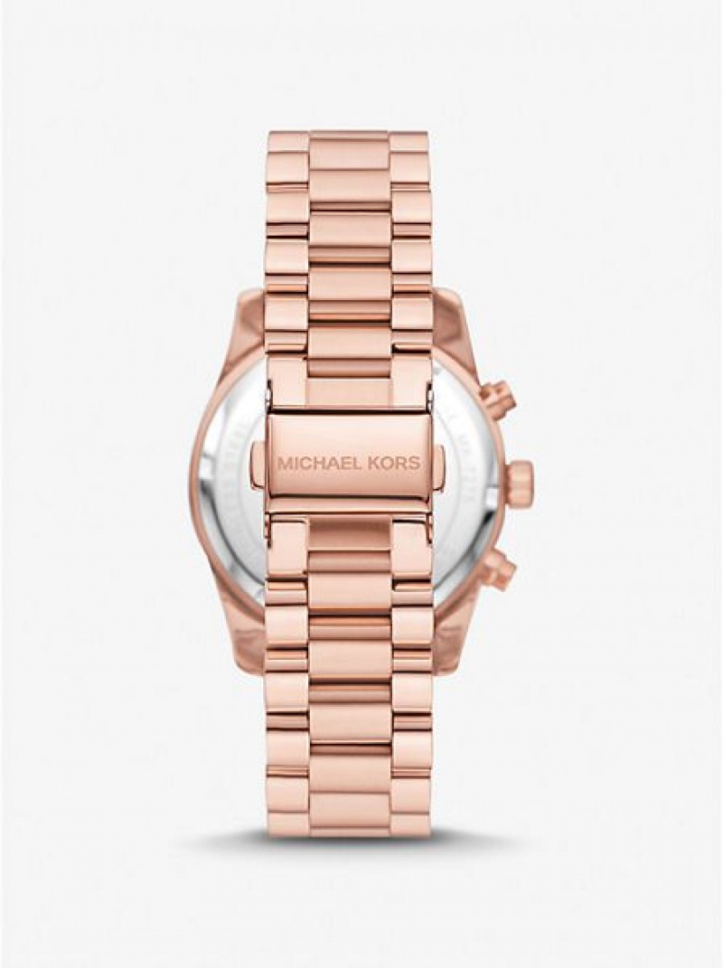 Michael Kors Lexington Pave Naisten Kellot Pinkki Kultaiset | 127849-QSK