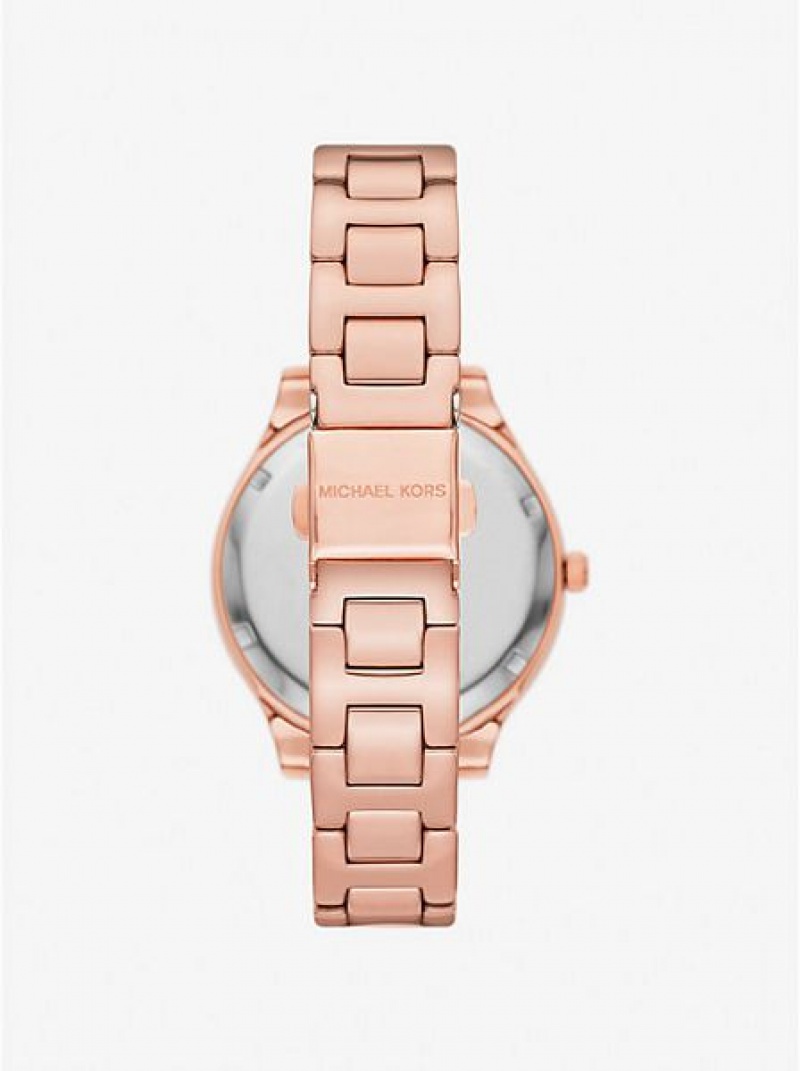 Michael Kors Liliane Pave Naisten Kellot Pinkki Kultaiset | 780234-GDJ