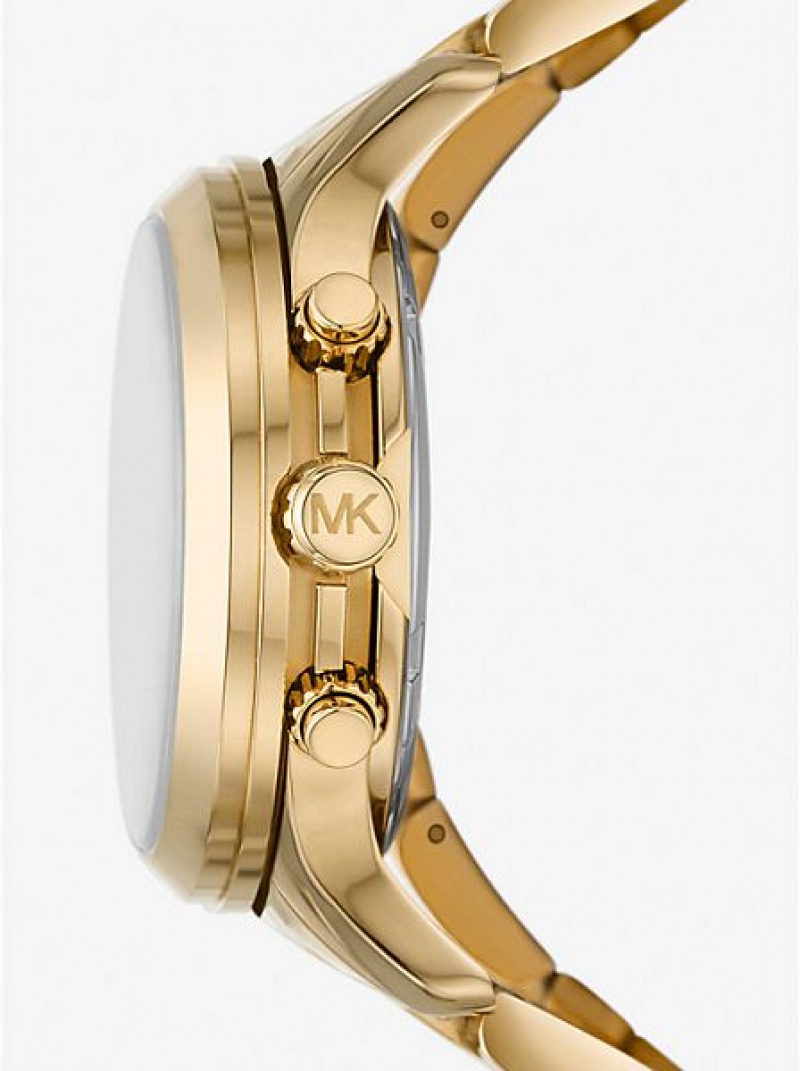 Michael Kors Limited-edition Runway 18k Stainless Steel Wrap Naisten Kellot Kultaiset | 415693-KAG