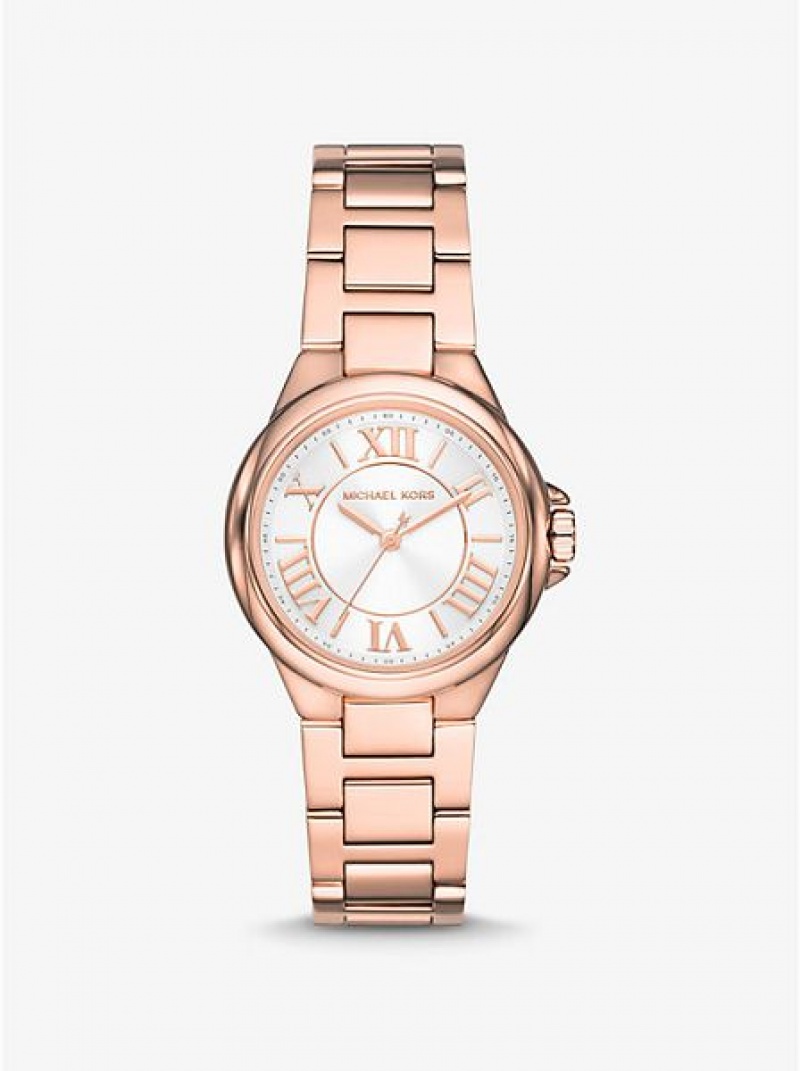 Michael Kors Mini Camille Naisten Kellot Pinkki Kultaiset | 357629-UBM