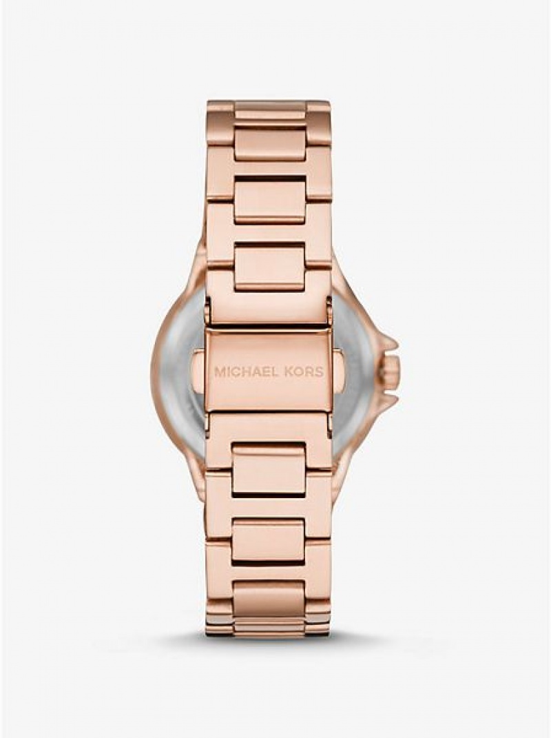 Michael Kors Mini Camille Pave Naisten Kellot Pinkki Kultaiset | 758064-CKP