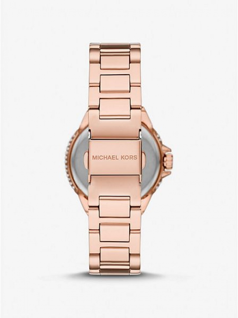 Michael Kors Mini Camille Pave Naisten Kellot Pinkki Kultaiset | 710285-TGA