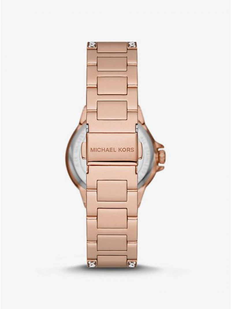 Michael Kors Mini Camille Pave Naisten Kellot Pinkki Kultaiset | 328069-DOB