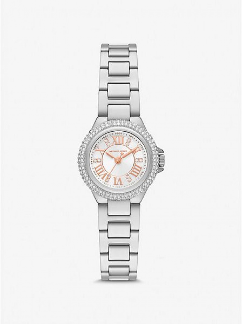 Michael Kors Mini Camille Pave Naisten Kellot Hopea | 174532-XVI