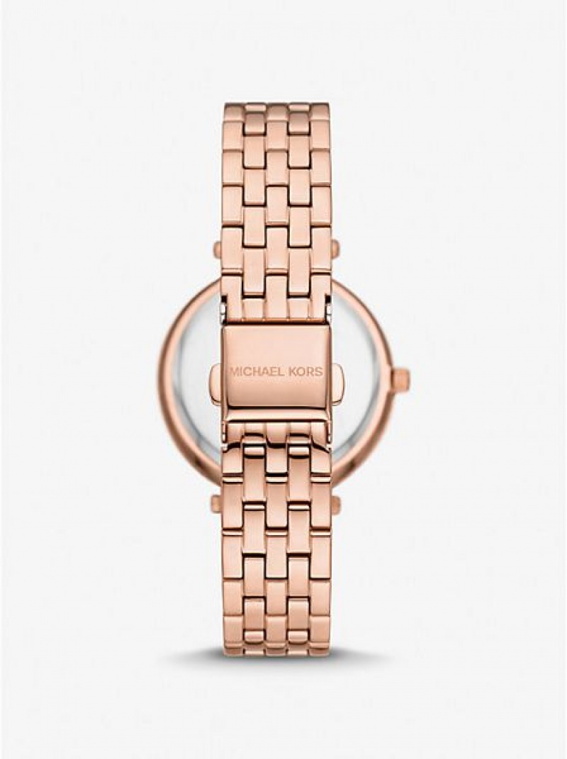 Michael Kors Mini Darci Pave Naisten Kellot Pinkki Kultaiset | 507926-PNB