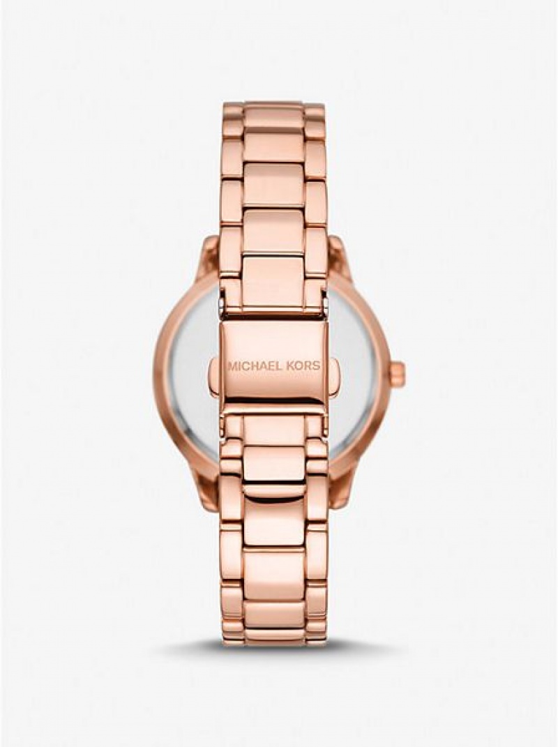 Michael Kors Mini Tibby Pave Naisten Kellot Pinkki Kultaiset | 859374-ZST