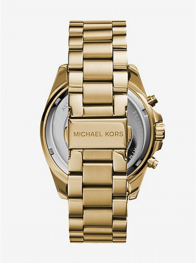 Michael Kors Oversized Bradshaw Naisten Kellot Kultaiset | 490362-AUJ