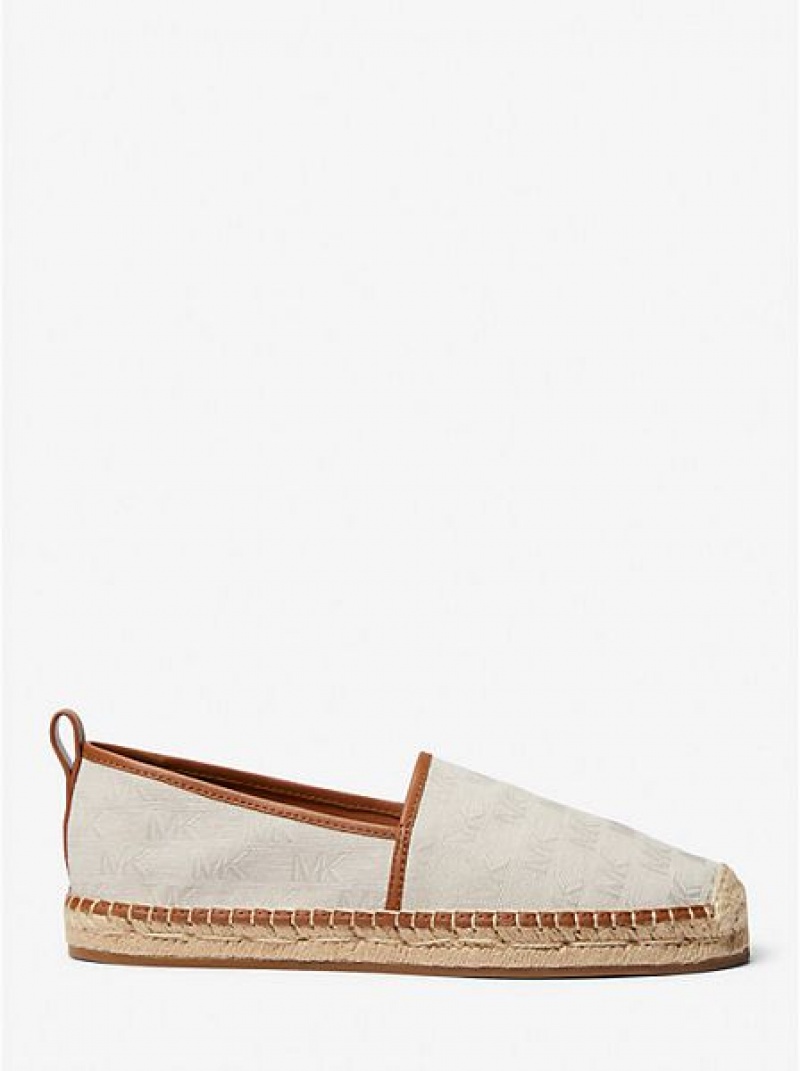 Michael Kors Owen Logo Jacquard Miesten Espadrille Beige | 491532-IMP