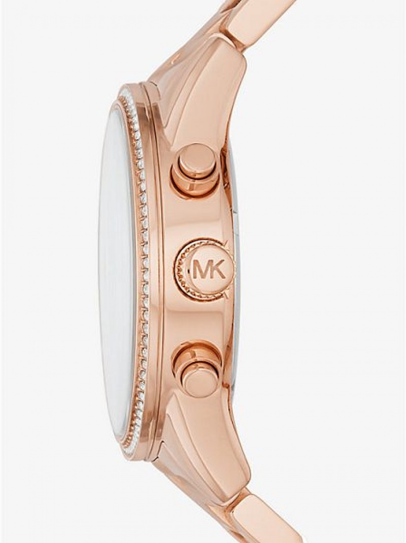 Michael Kors Ritz Naisten Kellot Pinkki Kultaiset | 198065-VUD