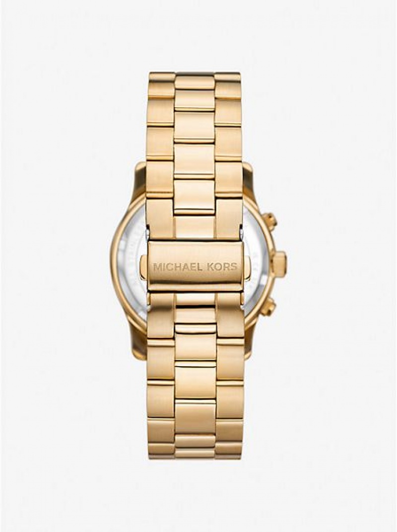 Michael Kors Runway Naisten Kellot Kultaiset | 082314-BUD