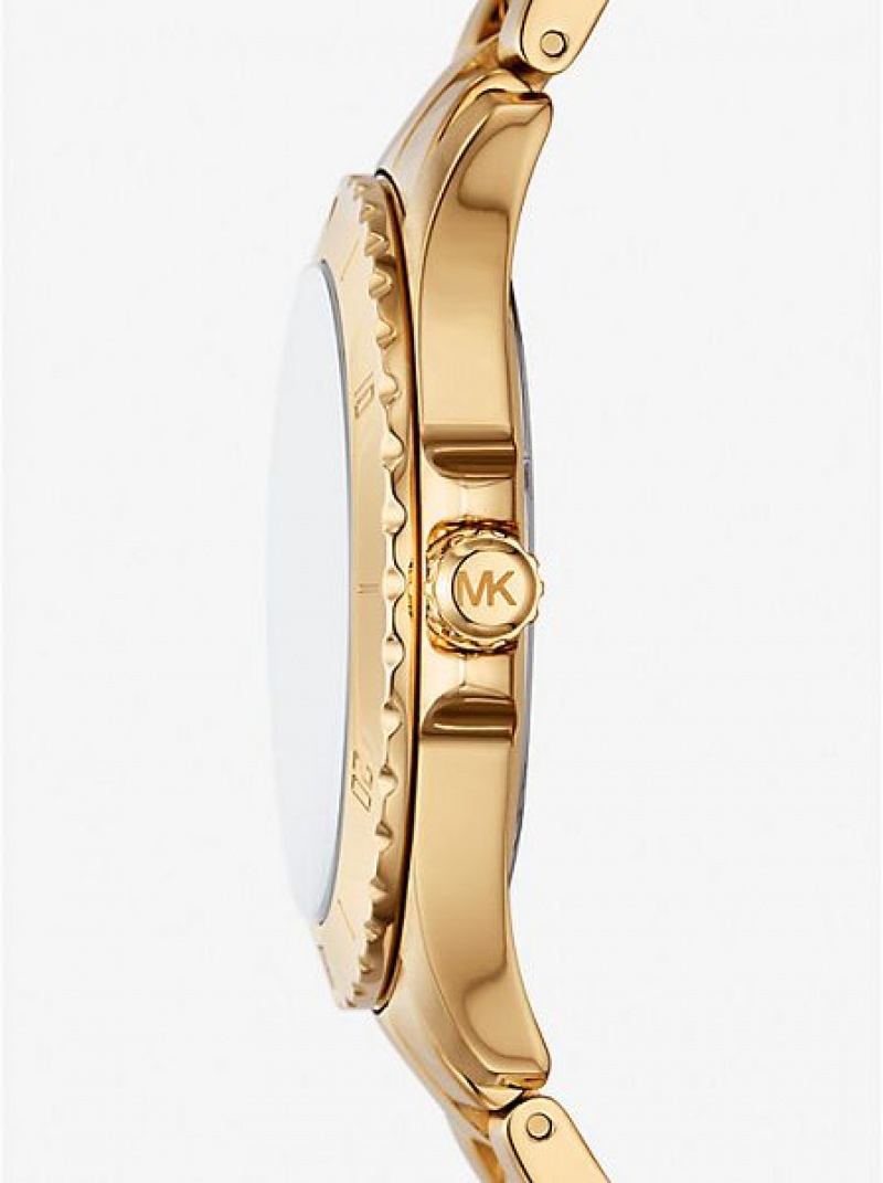 Michael Kors Slim Everest Miesten Kellot Kultaiset | 274185-COR