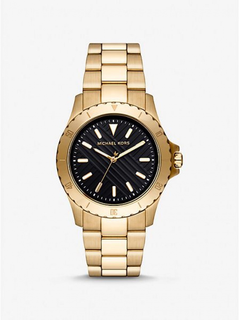 Michael Kors Slim Everest Miesten Kellot Kultaiset | 274185-COR